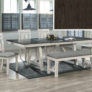 5PC MARIBELLE CHALK WARMGREY DINING SET
