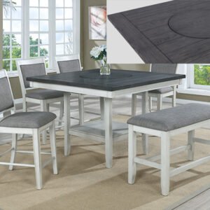 5PC FULTON CHALK GREY COUNTER HEIGHT SET