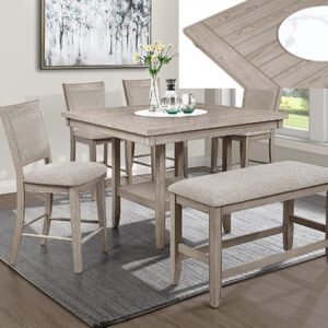 5PC FULTON COUNTER HEIGHT SET MARBLE LZSSN