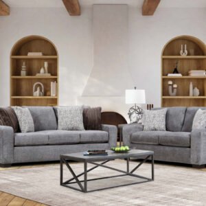 HH-4003 Downy Taupe - 2PC Sofa, Loveseat