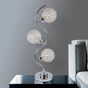 6260T CRYSTAL 3 GLOBE TABLE LAMP