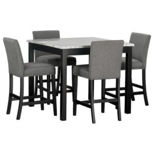 HH-Dior12 - Pub Table + 4 Chair Set
