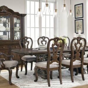 7Pc Dining Room Set (Brown)