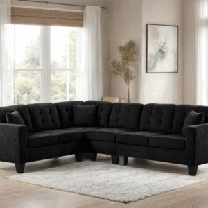 HH-Logan2 Black - Reversible Sectional