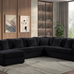 Solana Black Sectional