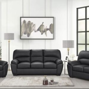 Tiffany Black - 2PC or 3PC Living Room Set