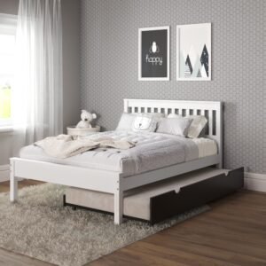 500-Contempo Bed White Finish