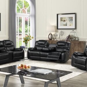 Galveston Black - 3PC OVERSIZED Reclining Set