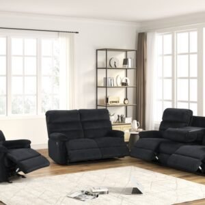 Albert Black - 3PC Reclining Set