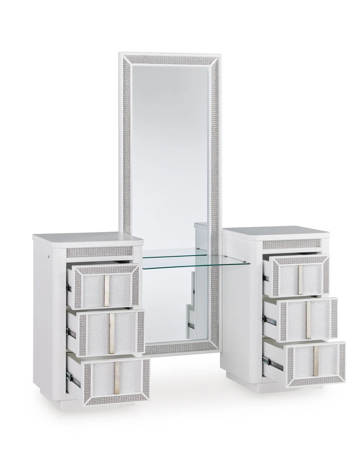 Vanity Set -with Bluetooth Mirror and storage Stool
- Ashley B822 Vanity - Image 2