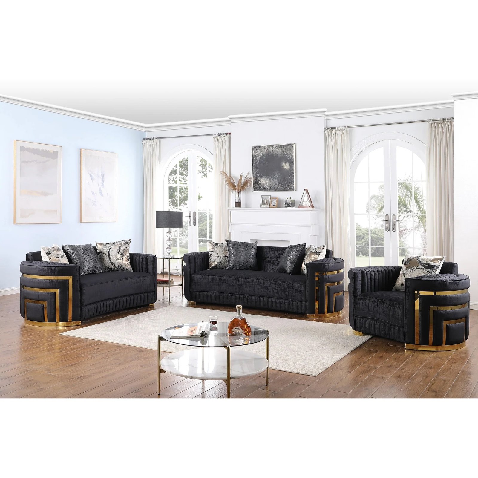 3Pc Minerva Living Room Set