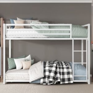 B2010WH  Twin/Twin Metal Bunkbed