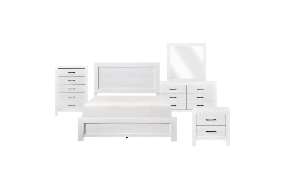 1534WHT Full Bedroom Set - Image 5