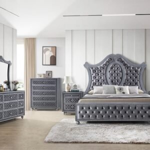 SETB2100 CAMEO BEDROOM SET (Grey)