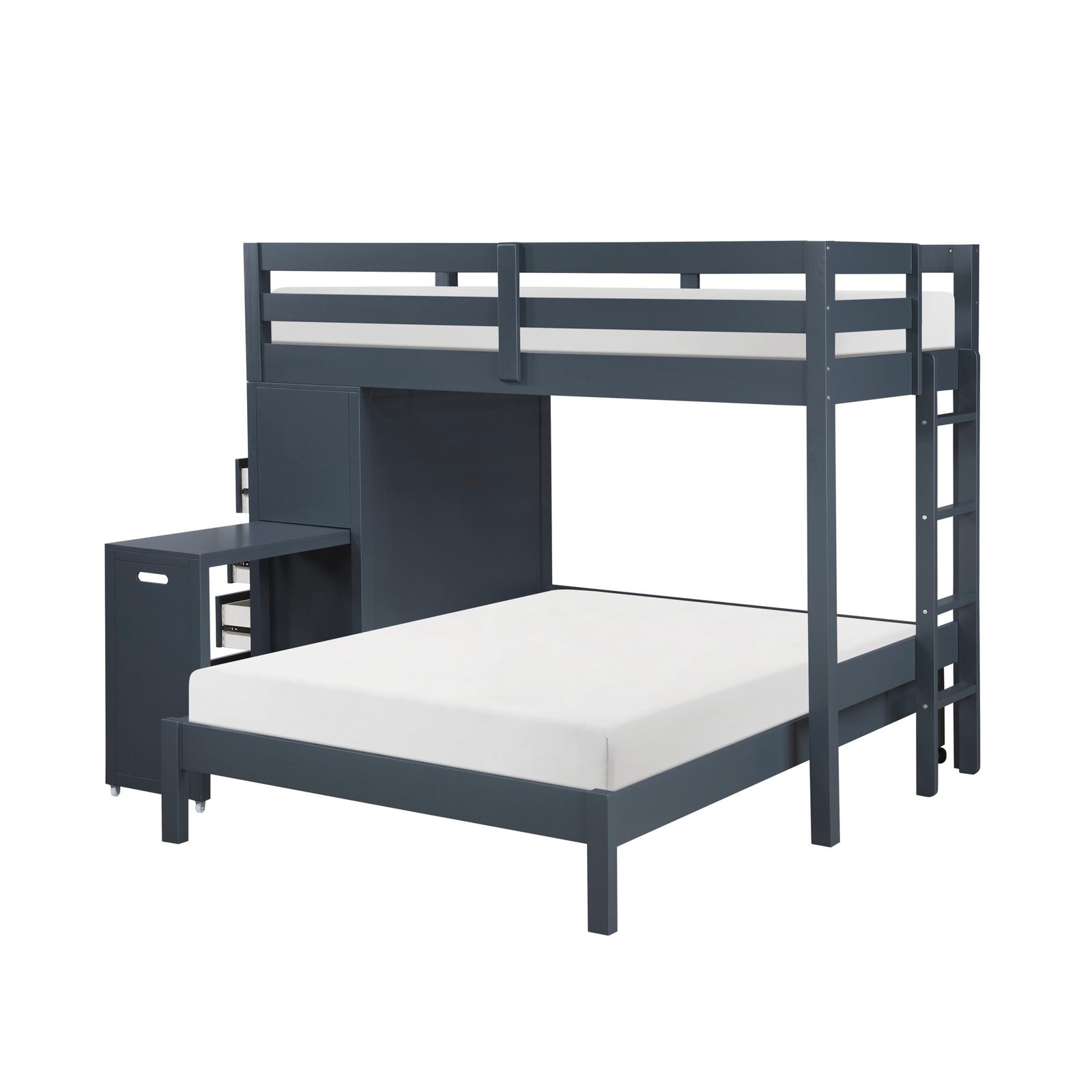 B2024BULTF-1* Twin/Full Loft Bunk Bed with Chest and Hidden Desk - Image 10
