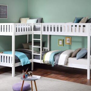 B2053CNW-1* Corner Bunk Bed