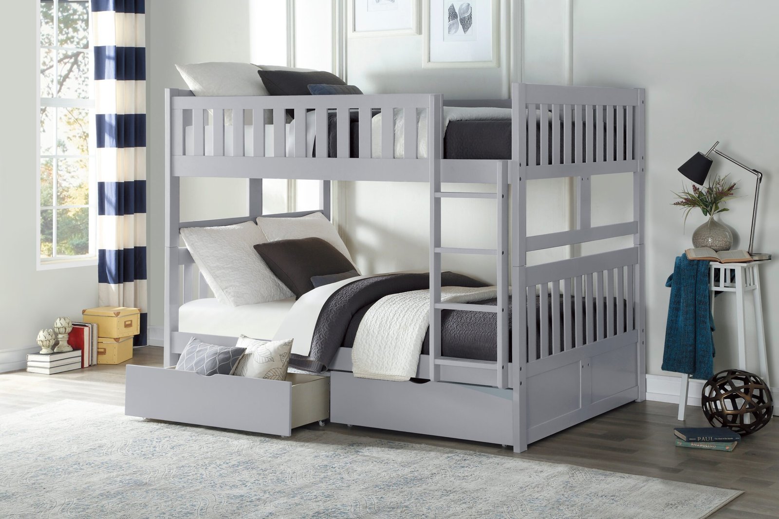 B2063FF-1*T Full/Full Bunk Bed with Storage Boxes - Image 3