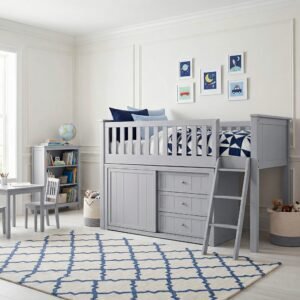 B2063LL-1*DR Low Loft Bunk with Dresser