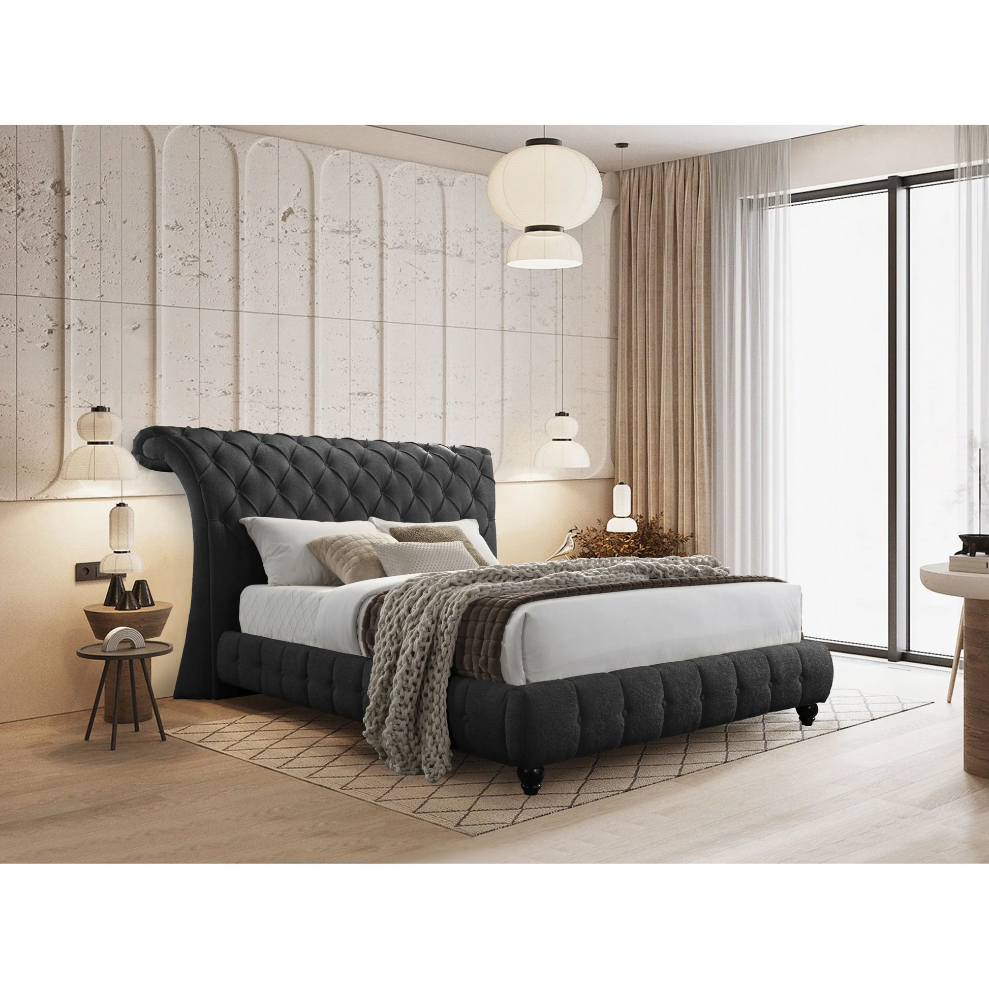 B8560 Everly Bed (Black) - Image 2