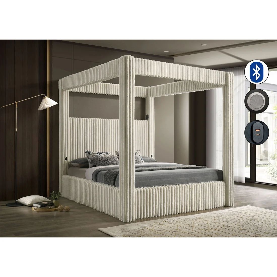 Atlam Bed (Cream)